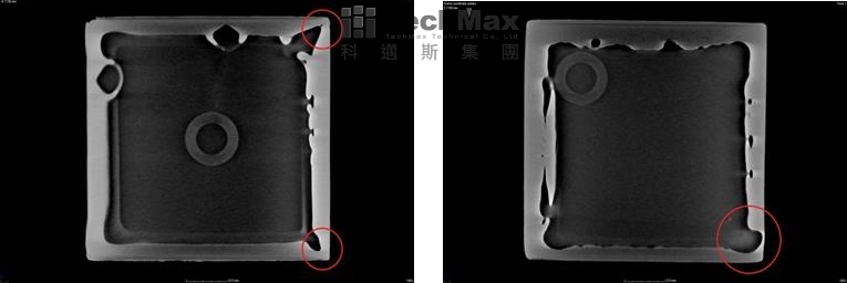 胶体四周边缘厚度不够