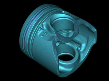 铸铝活塞的CT图像 铸铝活塞的CT图像