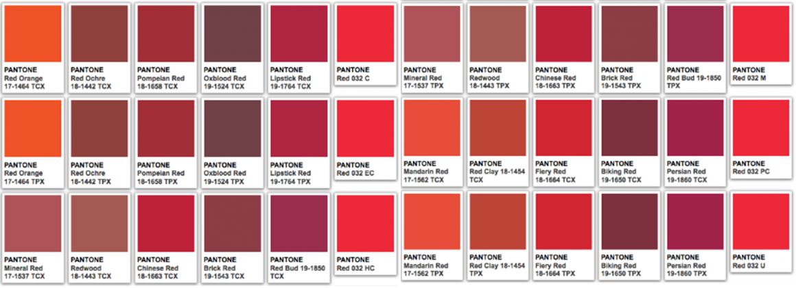 Red PANTONE Red PANTONE