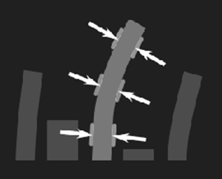 极片厚度示意图